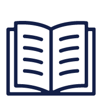 Icon of an open book illustration